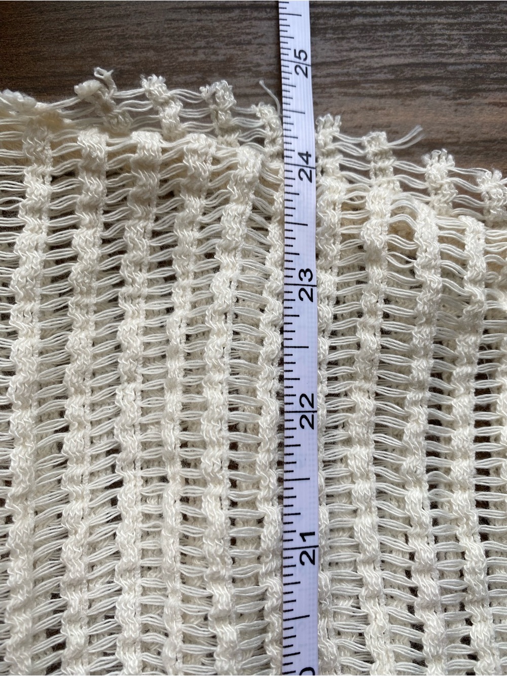POL Cream Crochet Short Sleeve Tee with Floral Panel - Picture 6 of 7